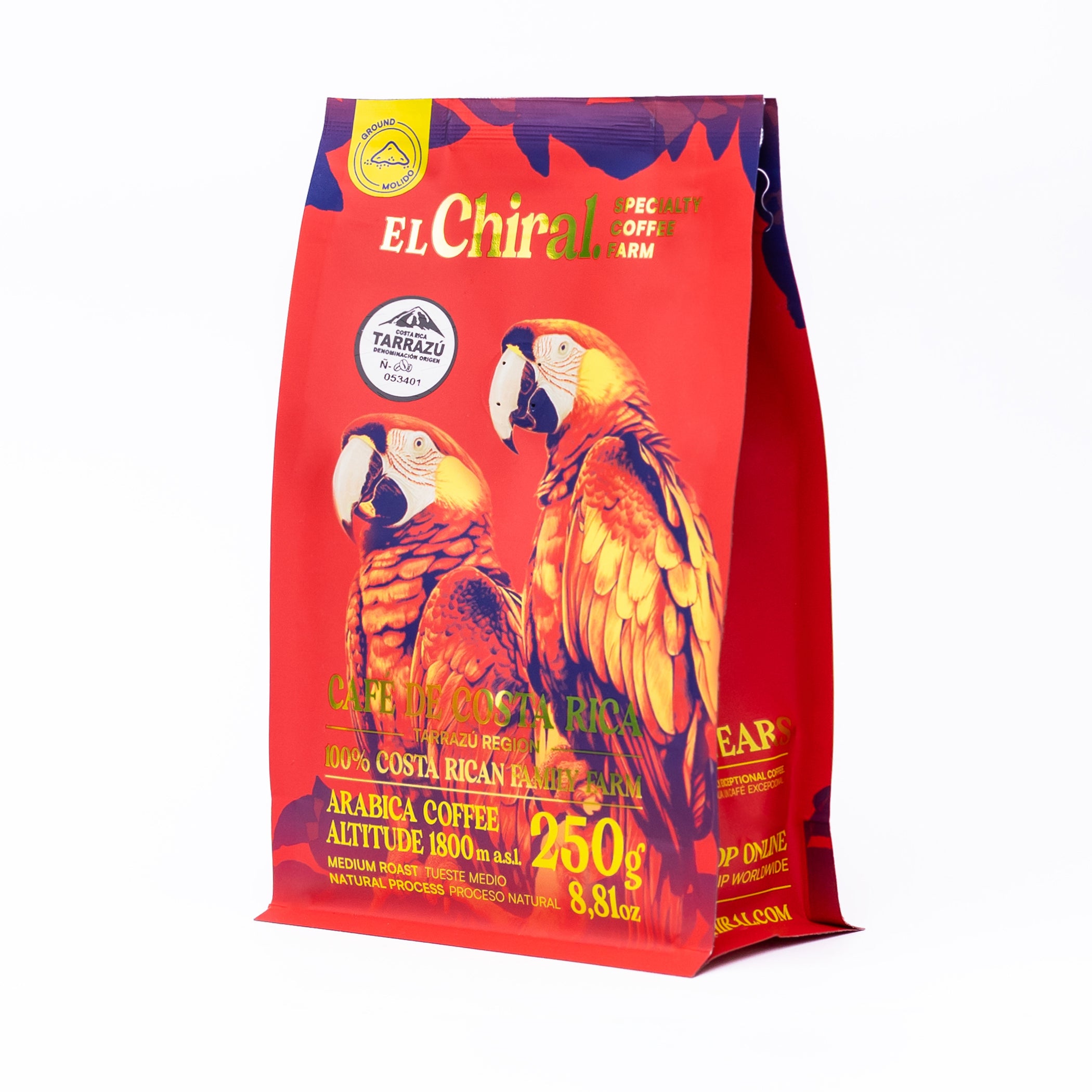 Café El Chiral Tueste Medio Proceso Natural Tarrazú 250g(8.8oz)
