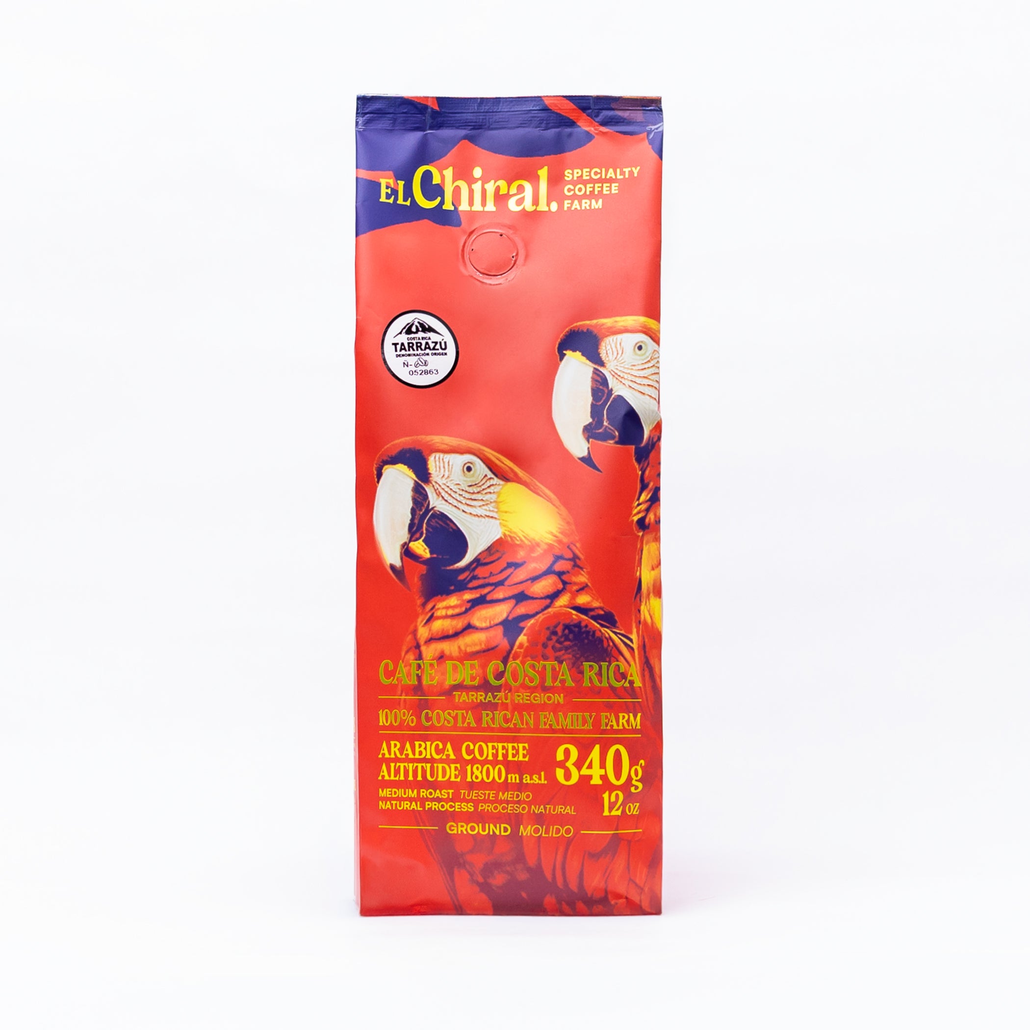 Café El Chiral Tueste Medio Proceso Natural Tarrazú 340g(12oz)