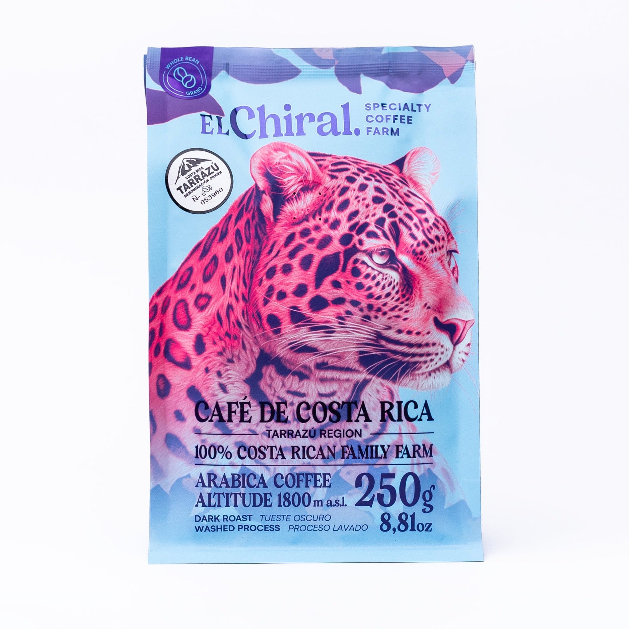Café El Chiral Tueste Oscuro Proceso Lavado Tarrazú 250g(8.8oz)