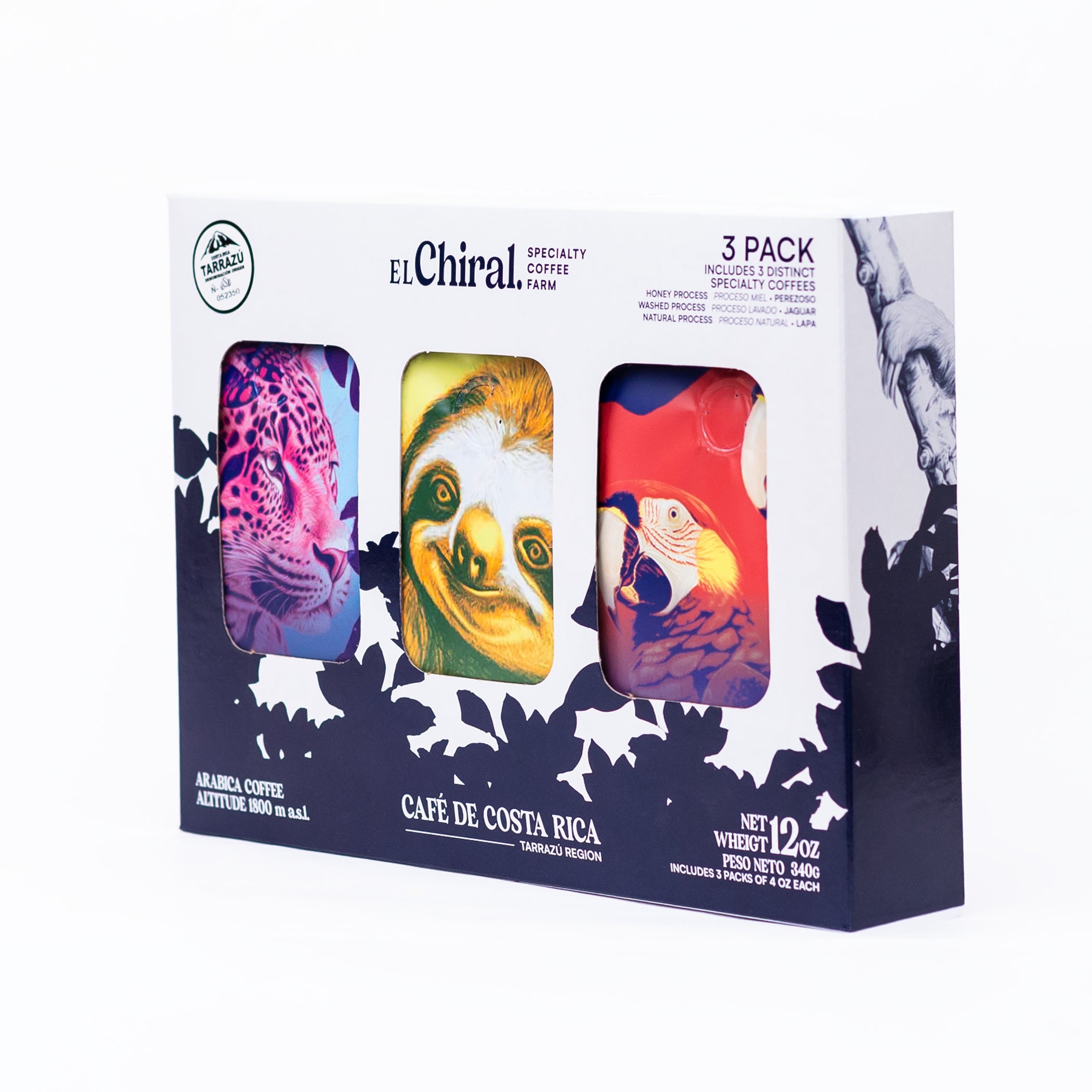 3Pack Café El Chiral Tarrazú 340g