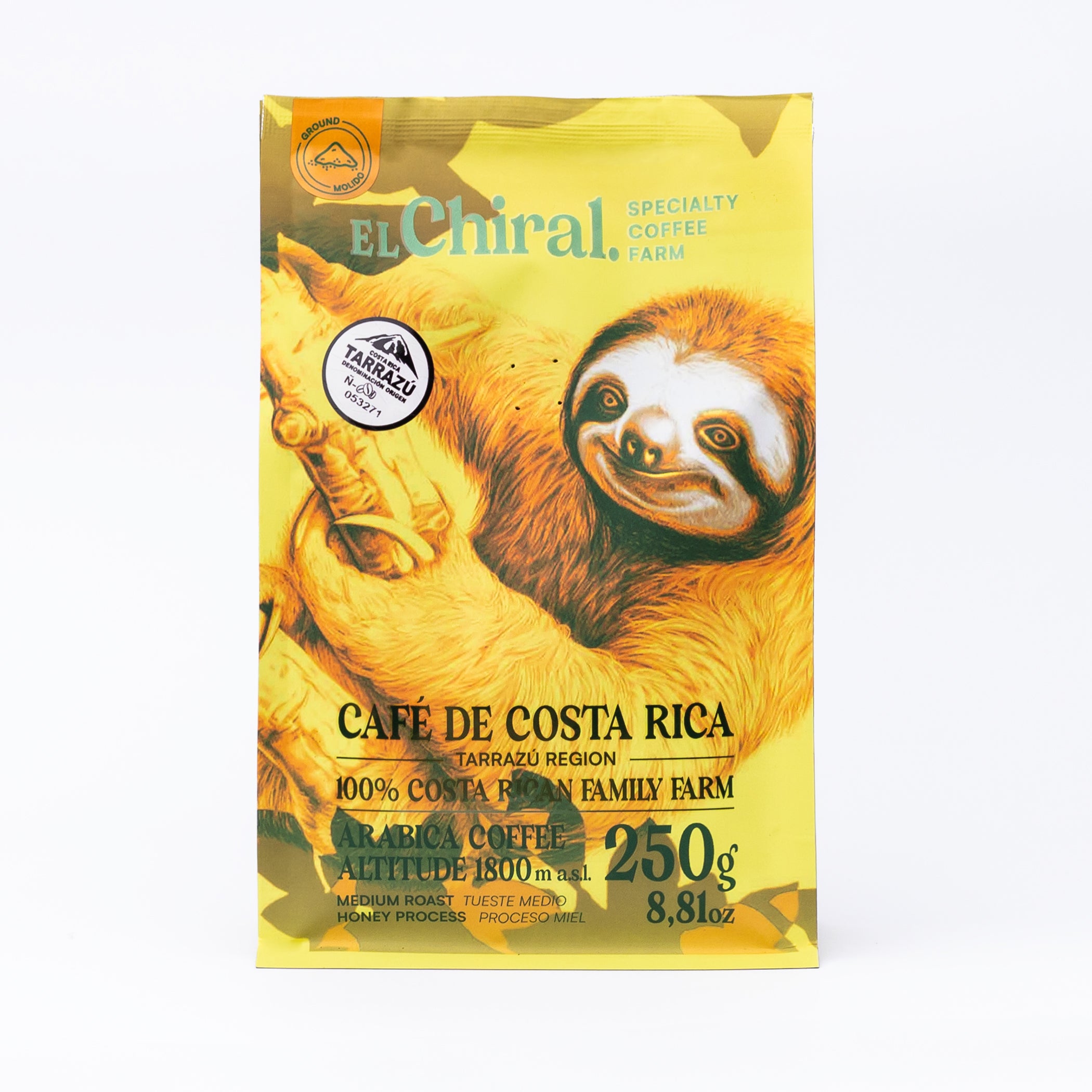 Café El Chiral Tueste Medio Proceso Miel Tarrazú 250g(8.8oz)