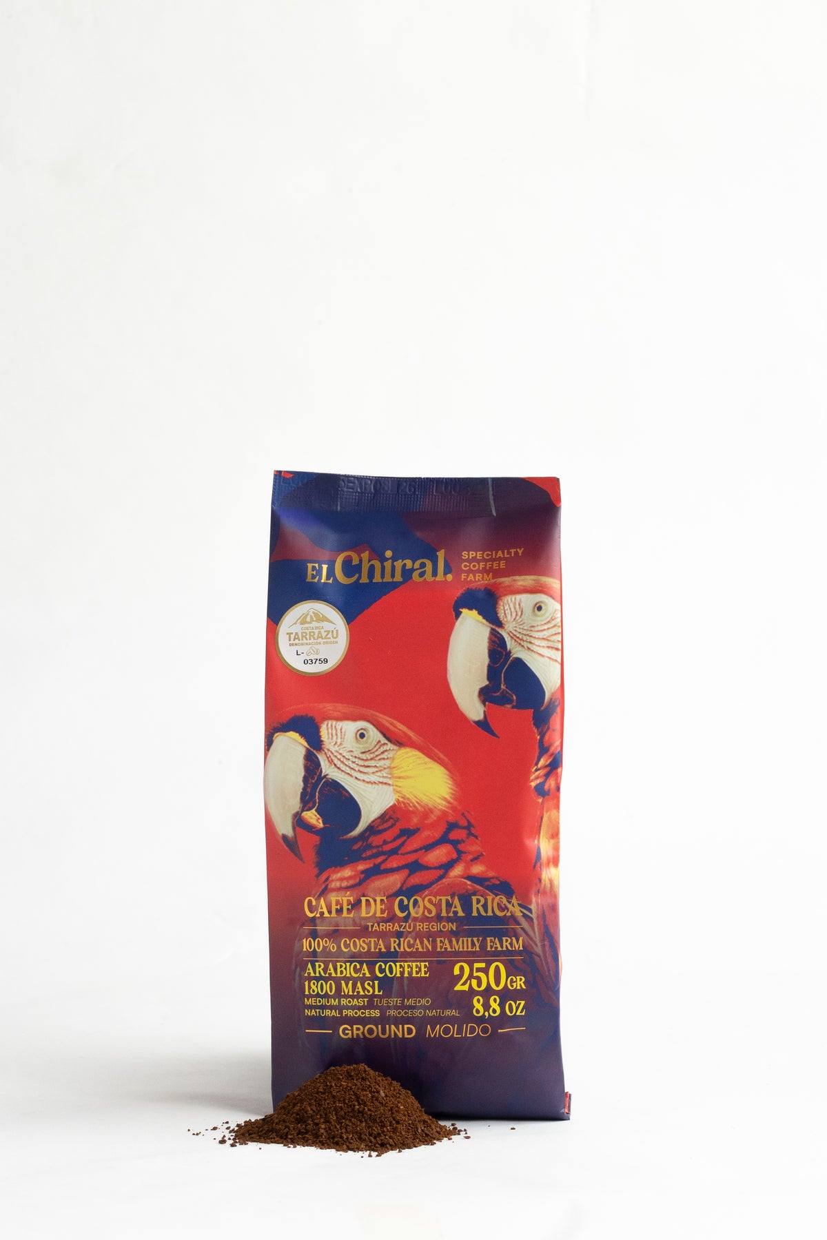 Café El Chiral Tueste Medio Proceso Natural Tarrazú 250g(8.8oz)