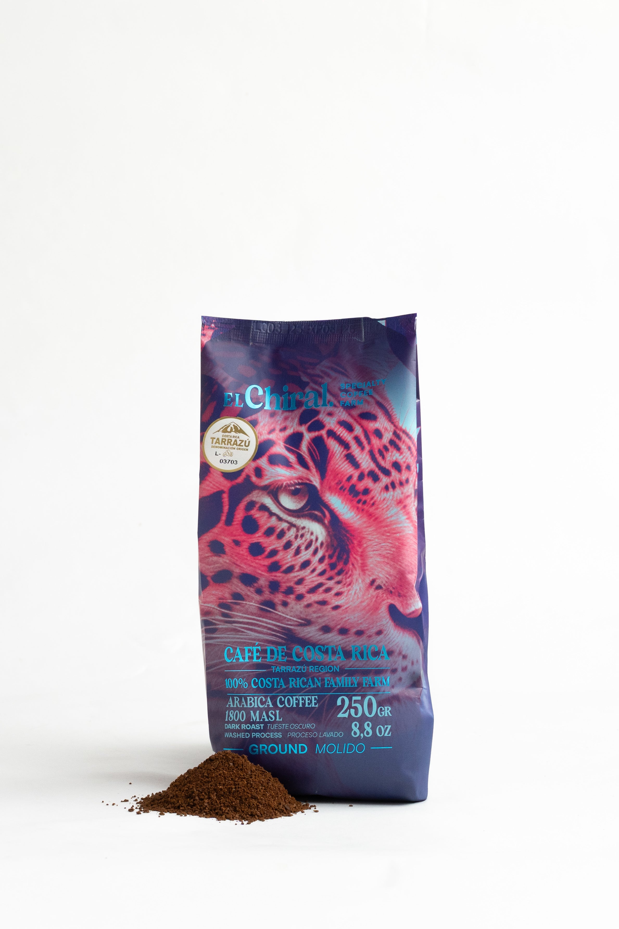 Café El Chiral Tueste Oscuro Proceso Lavado Tarrazú 250g(8.8oz)