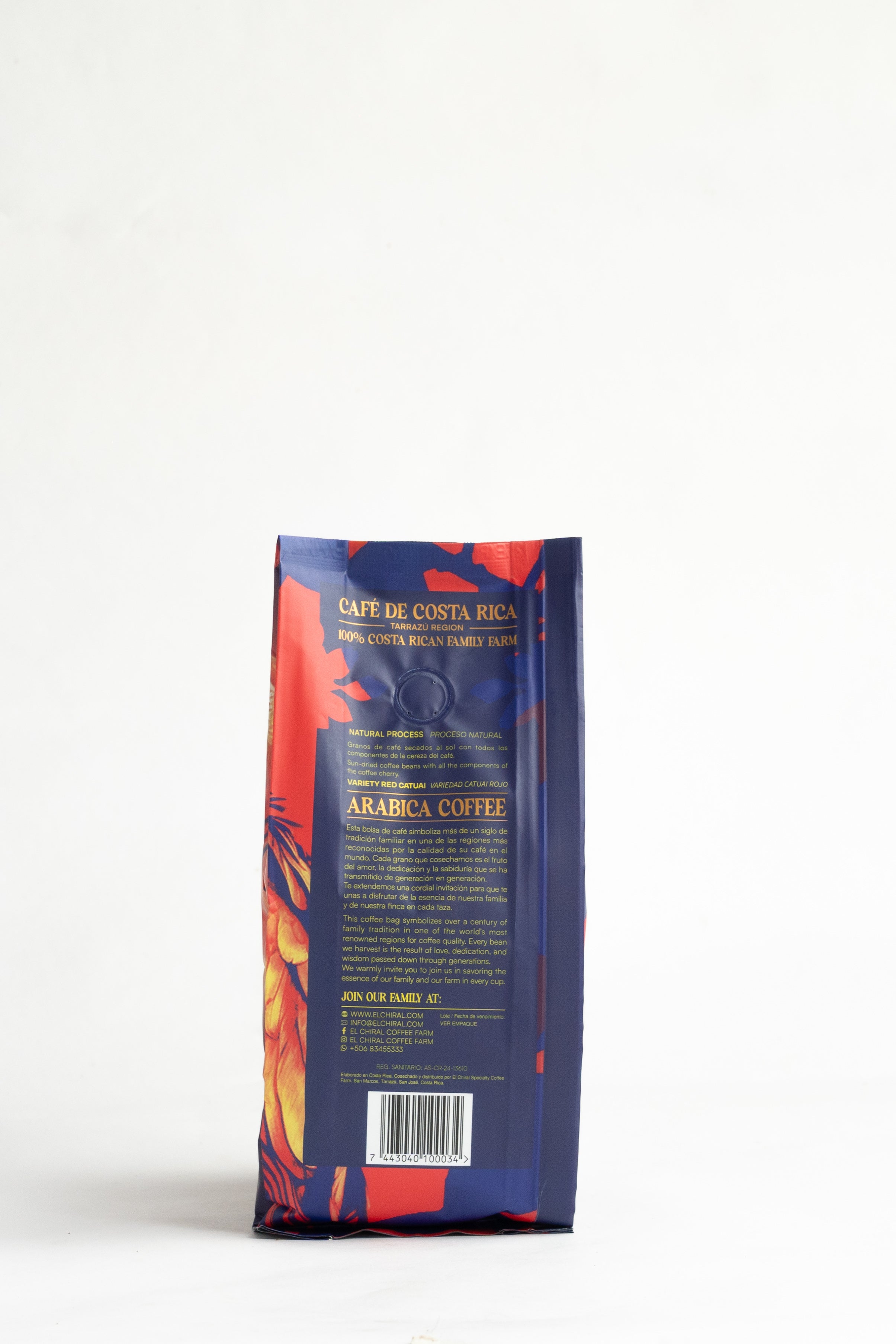 Café El Chiral Tueste Medio Proceso Natural Tarrazú 250g(8.8oz)