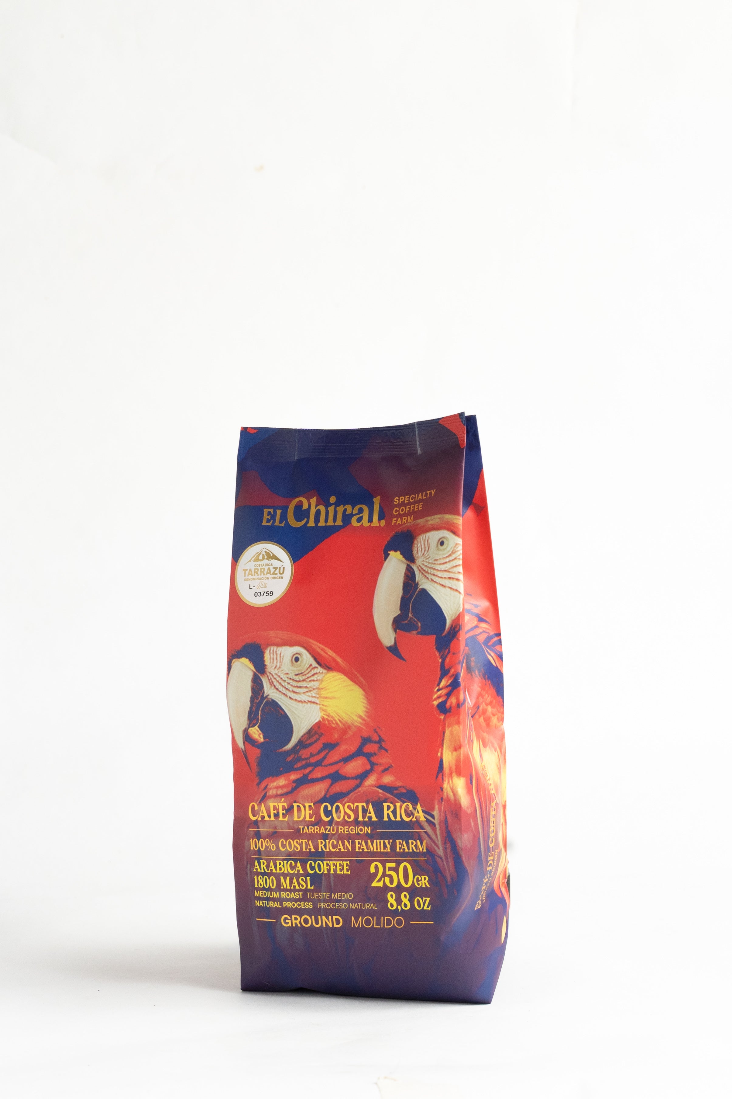 Café El Chiral Tueste Medio Proceso Natural Tarrazú 250g(8.8oz)