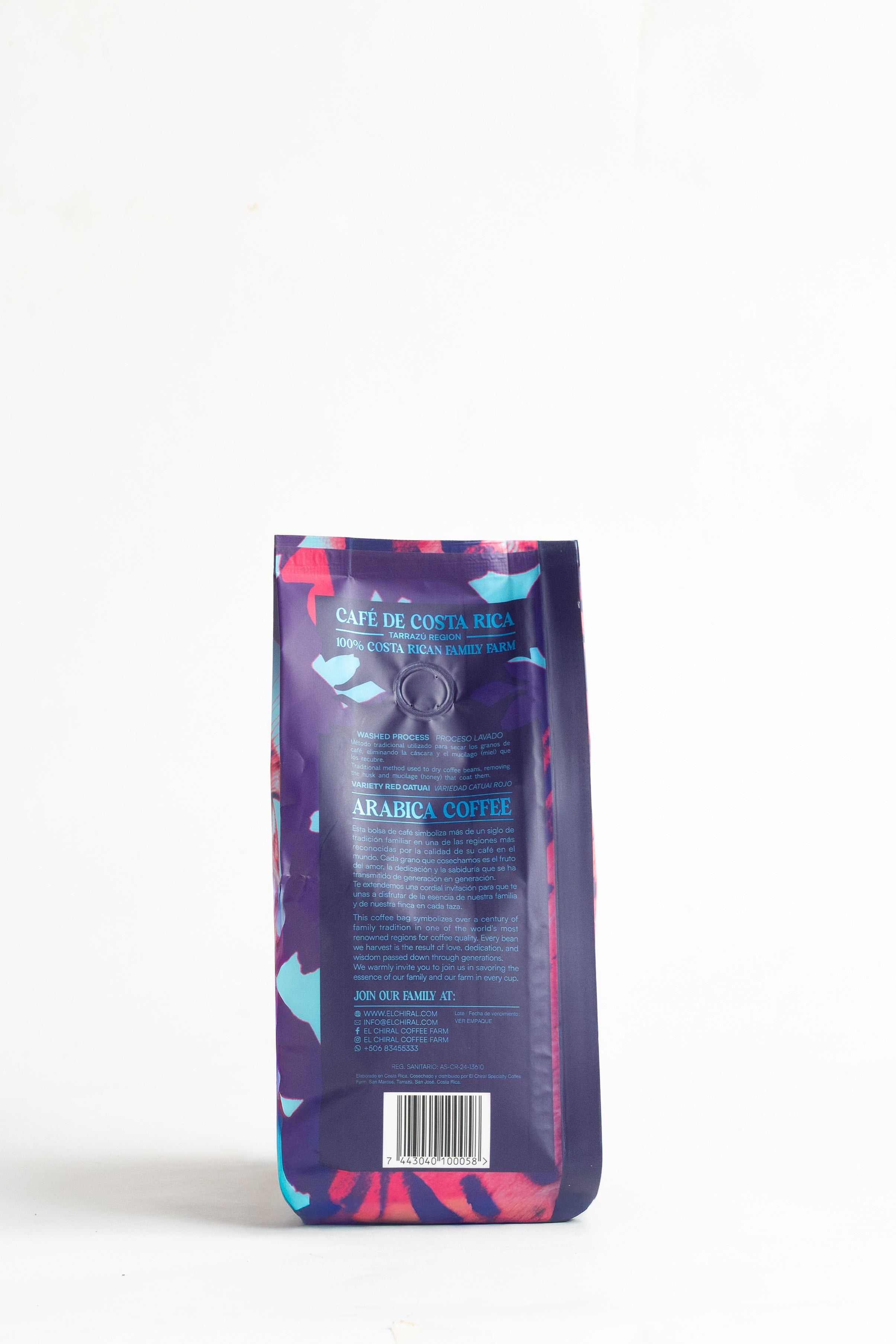 Café El Chiral Tueste Oscuro Proceso Lavado Tarrazú 250g(8.8oz)