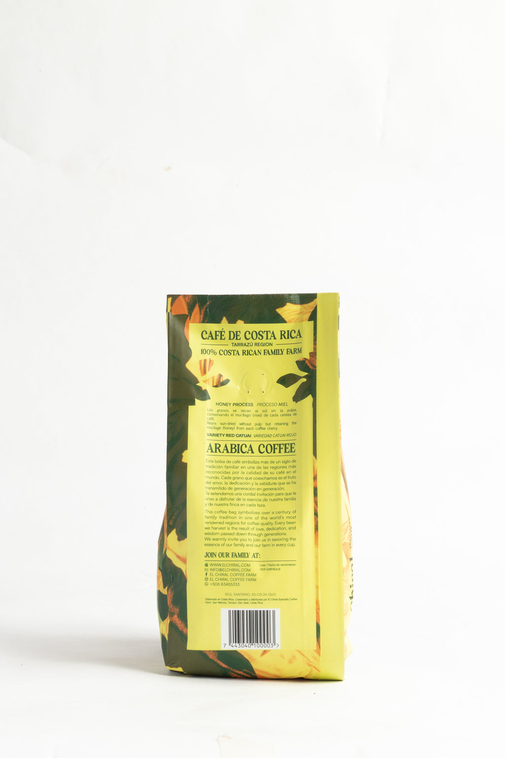 Café El Chiral Tueste Medio Proceso Miel Tarrazú