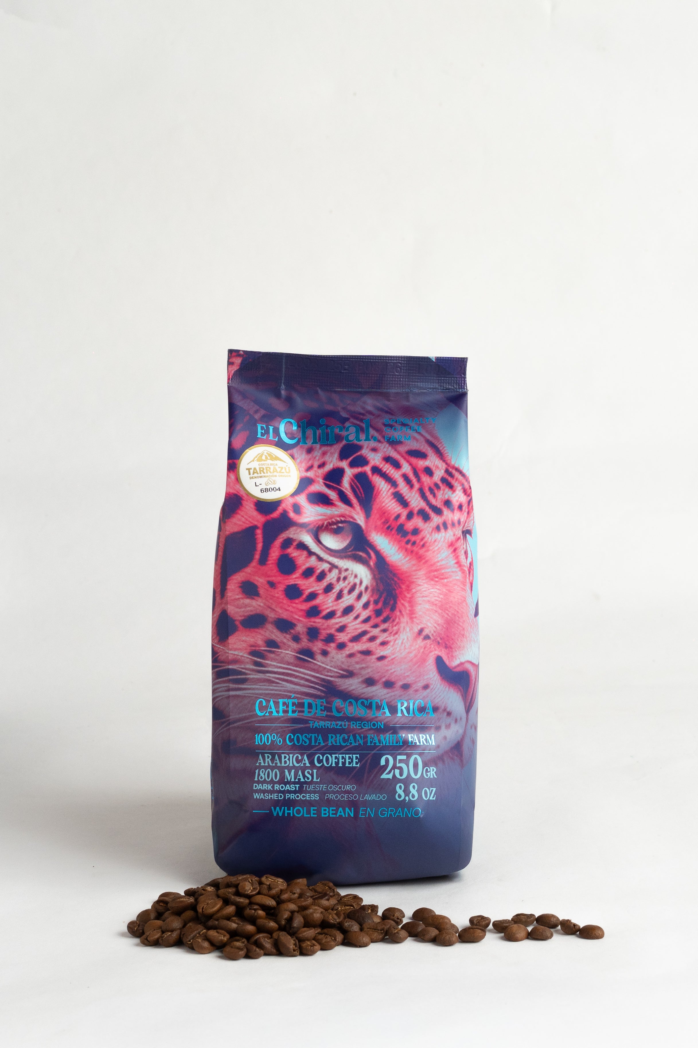 Café El Chiral Tueste Oscuro Proceso Lavado Tarrazú 250g(8.8oz)