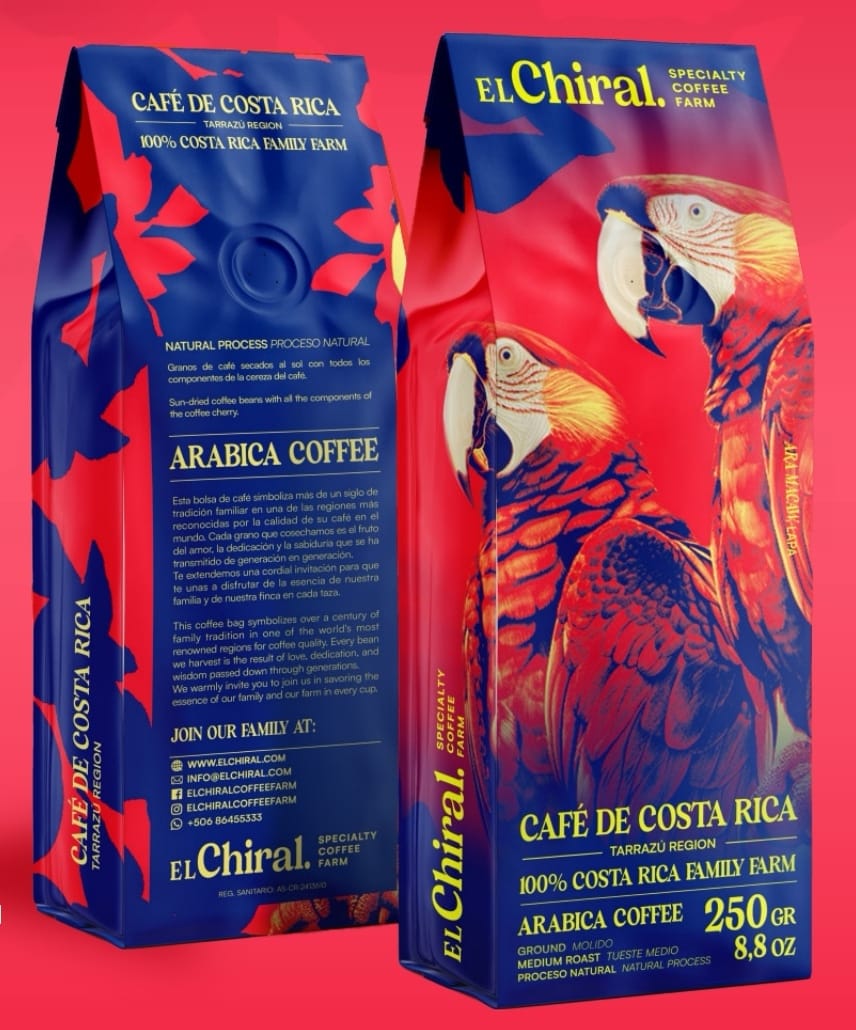 Café El Chiral Tueste Medio Proceso Natural Tarrazú 250g(8.8oz)